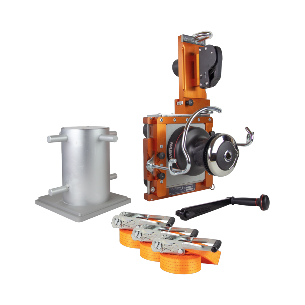 LD2 - Rigging-Set with Harken winch and steel bollard
